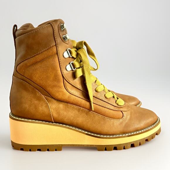 Coconuts by Matisse Tan Lace Up Boots - Picture 4 of 6